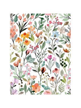 Floral Peel and Stick Wallpaper 17.5x118 Inch Pink Vintage Wallpaper